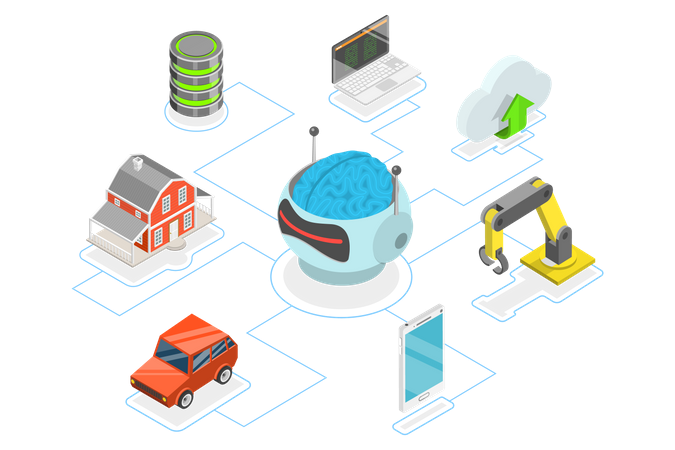 AI and automation illustration